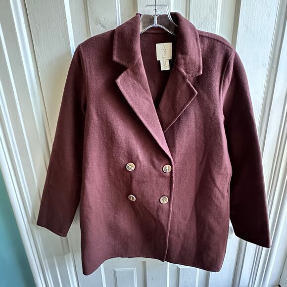 Joie Double Breasted Wool Blend Jacket - Picture 2 of 8